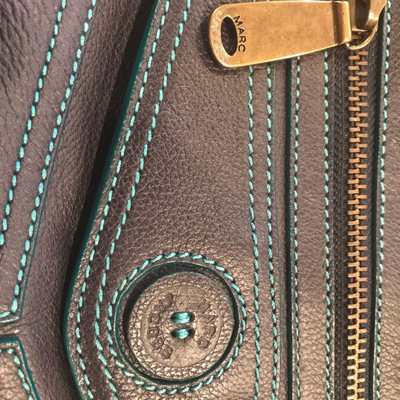 Marc Jacobs Blue Leather Bag - Picture 3 of 5